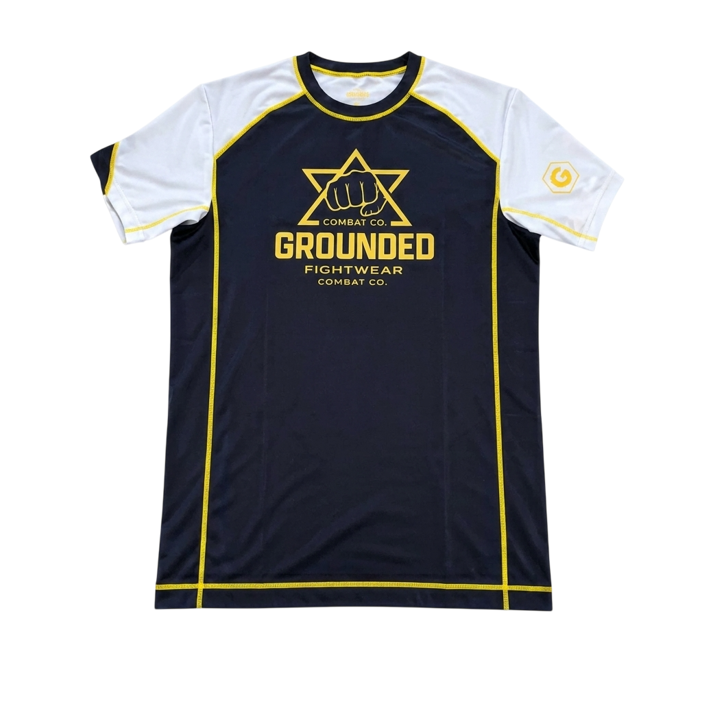 Grounded Performance Rashguard – Black & White Edition