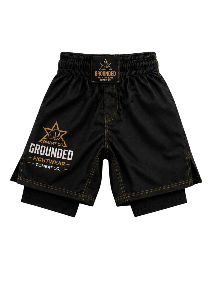 Grounded Kids 2-in-1 Fight Shorts