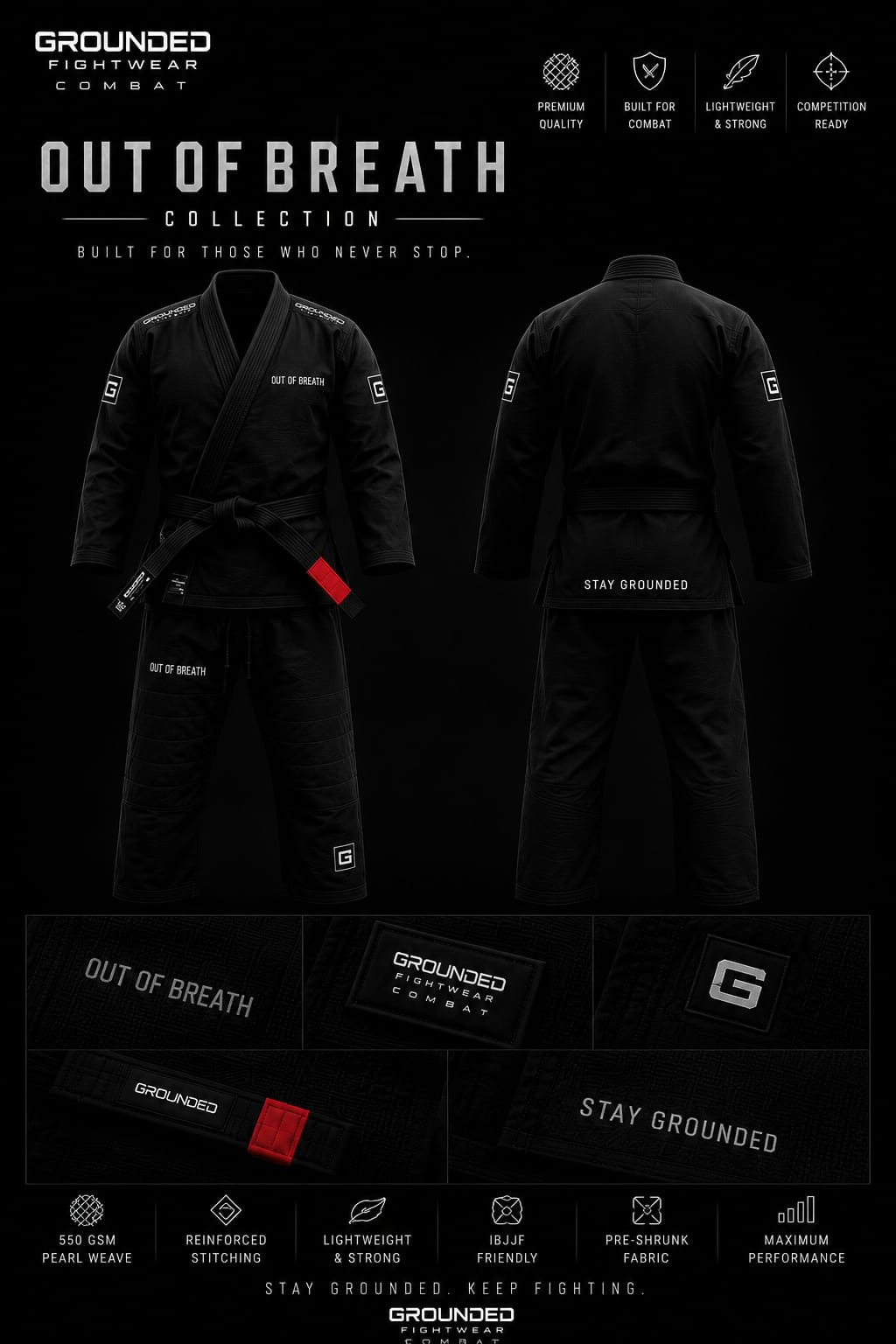 BJJ Kimono Adult ( Out of Breath)