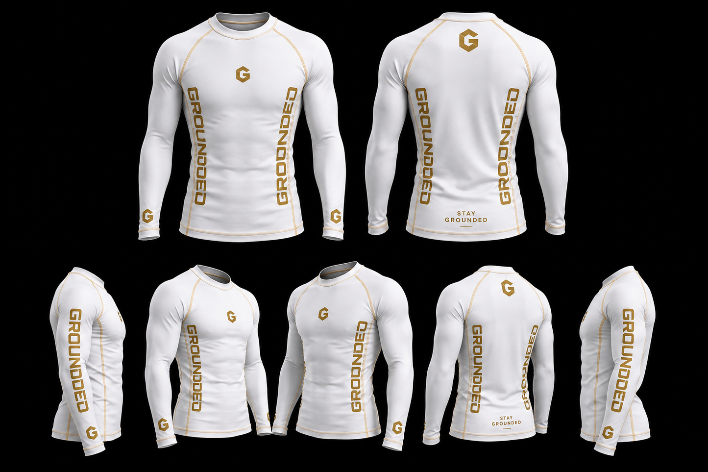 GROUNDED SIGNATURE COLLECTION Rashguards short and long sleeve
