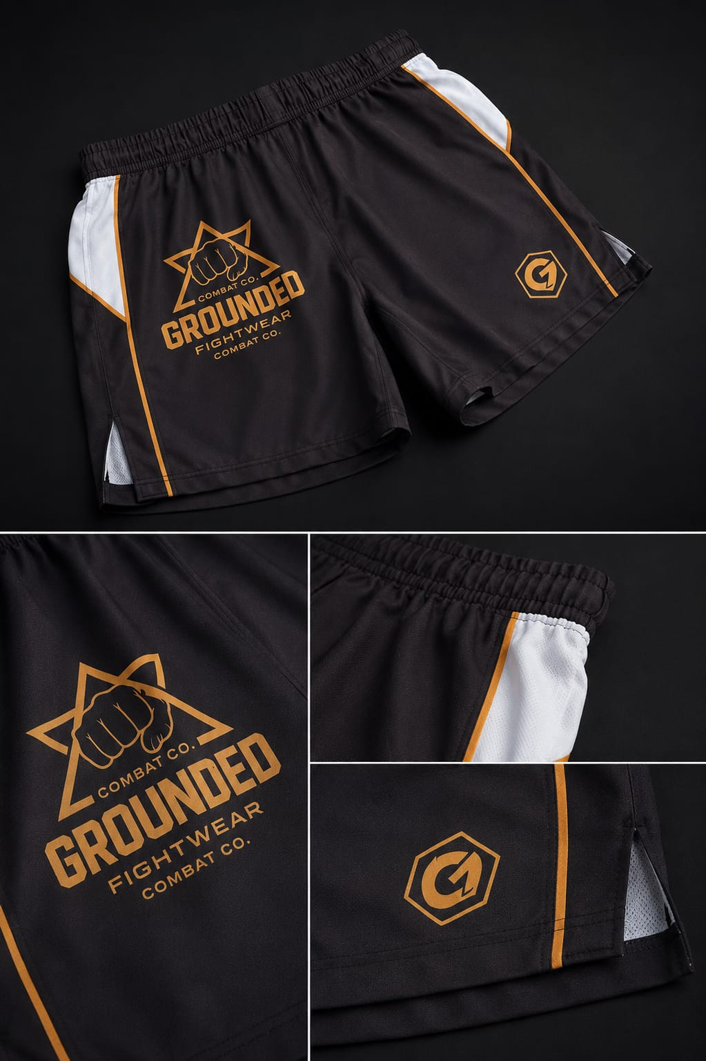 Grounded 2-in-1 Performance Shorts – Black Edition